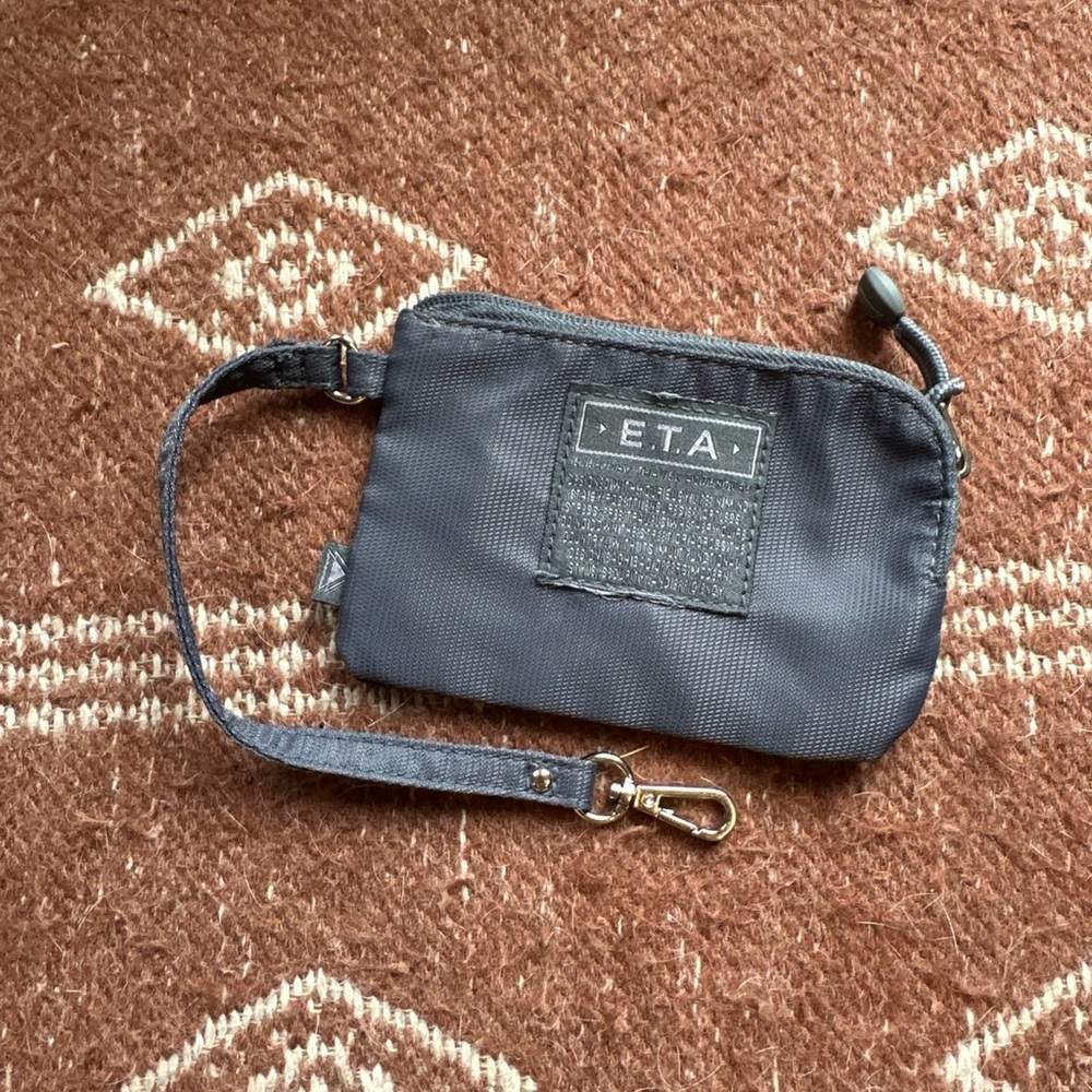 Gray Wristlet Clutch wallet mini bag